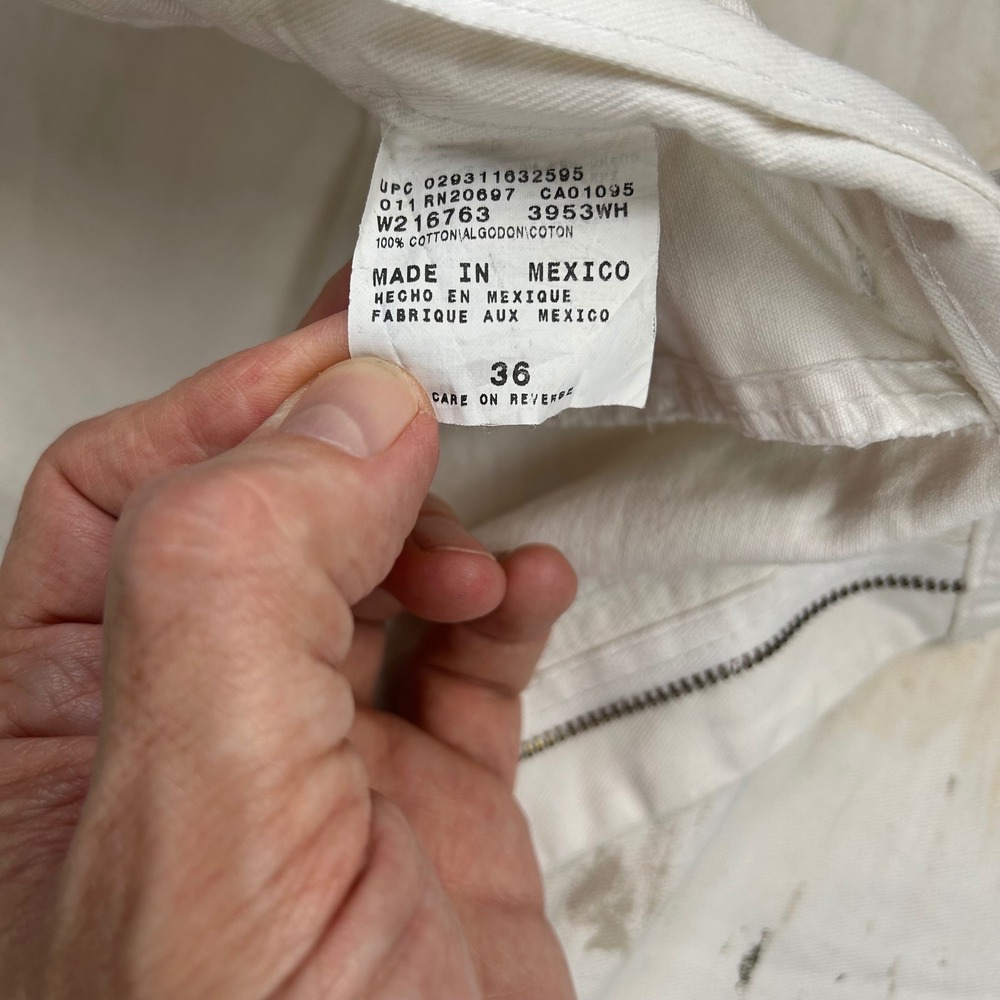 Dickies White Painter Carpenter Shorts Mens 36 Paint Splatter‎ Kelly-Moore - Picture 8 of 11
